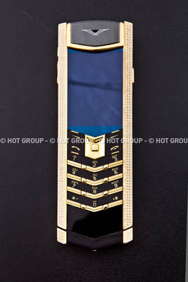 VIP Vertu Signature Yellow Gold Full Pave Diamonds ()